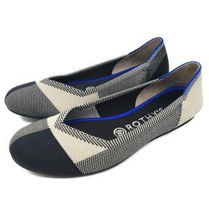 Rothy's Captoe Black Sz 7 Round Toe Flats